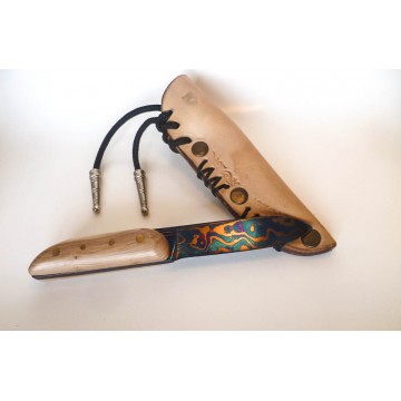 Couteau droit damas ...